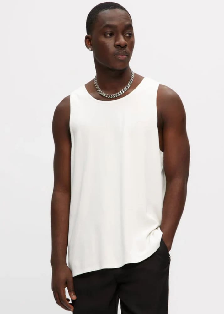 Kuwalla - Essential Rib Tank - White / S - Tops