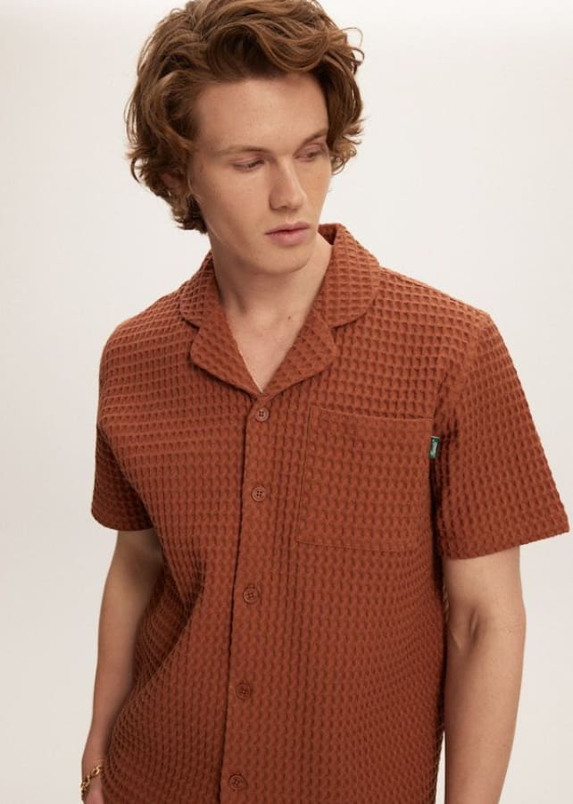 Kuwalla- Heavy Waffle Shirt - Button Shirting