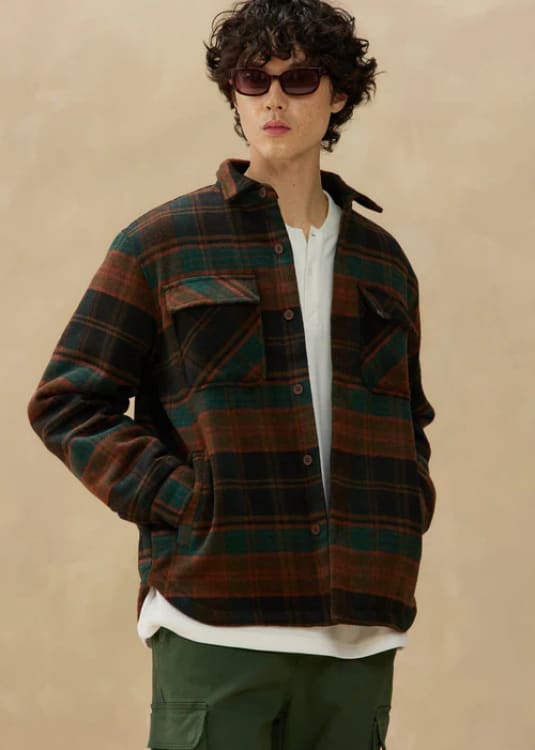 Kuwalla- Quilted Plaid Jacket - OUTERWEAR