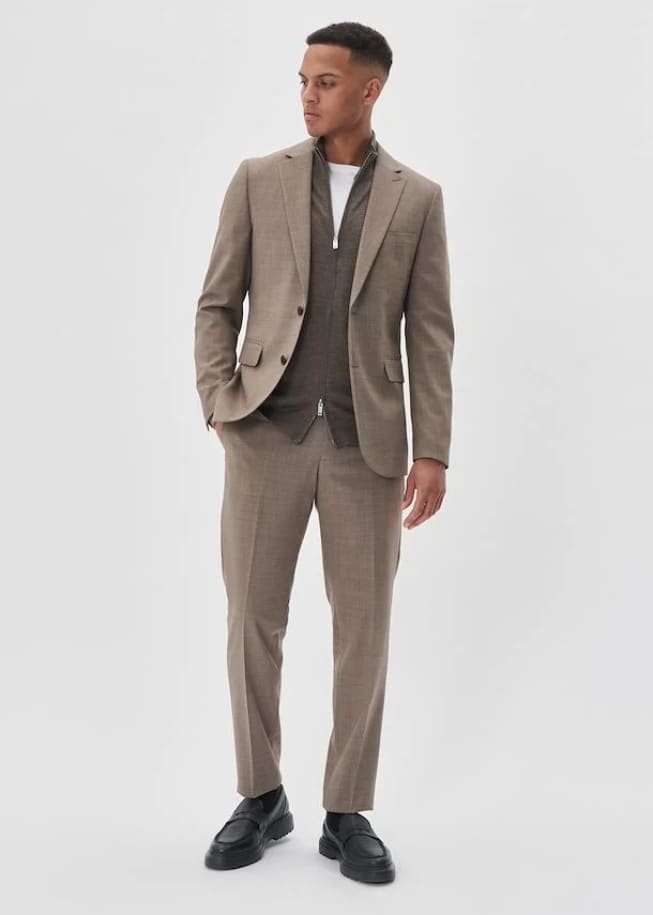 Matinique - George Blazer in Silver Sage Melange - blazer