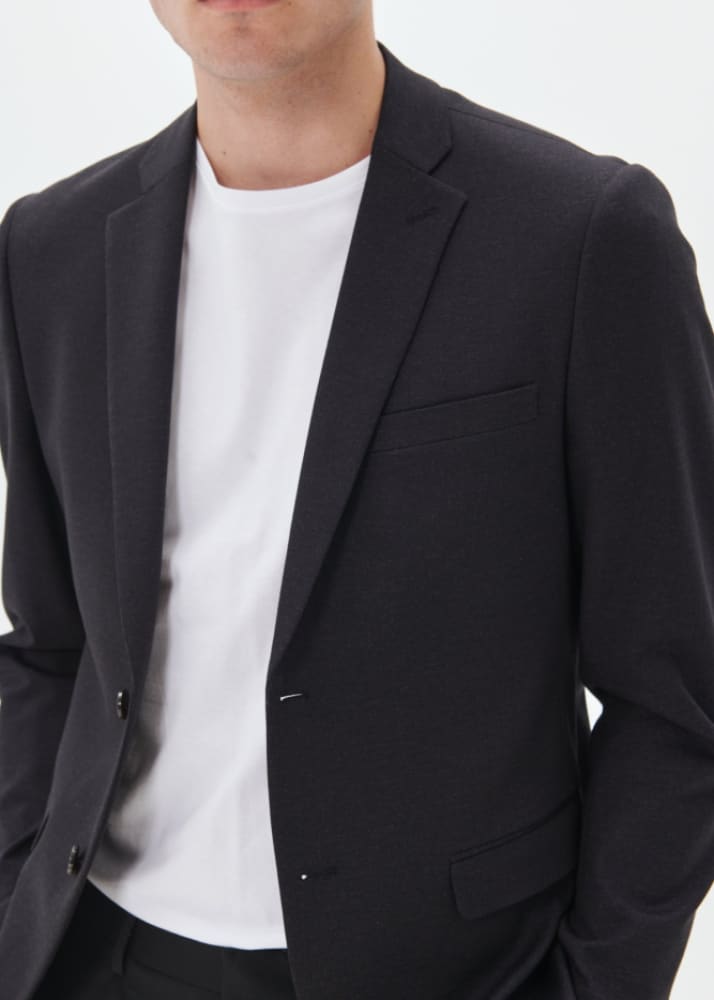 Matinique George Jersey Blazer in Black blazer