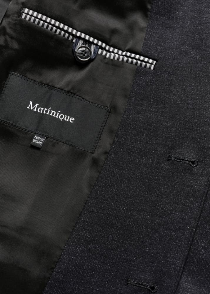 Matinique George Jersey Blazer in Black blazer