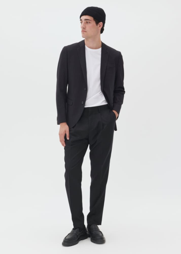 Matinique George Jersey Blazer in Black blazer