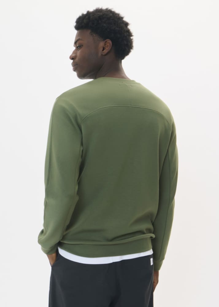 Matinique- Harry Crewneck Pullover in Thyme - sweater