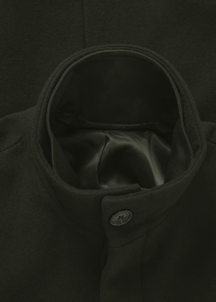Matinique- Harvey Classic Wool Coat in Forest Night - Jacket