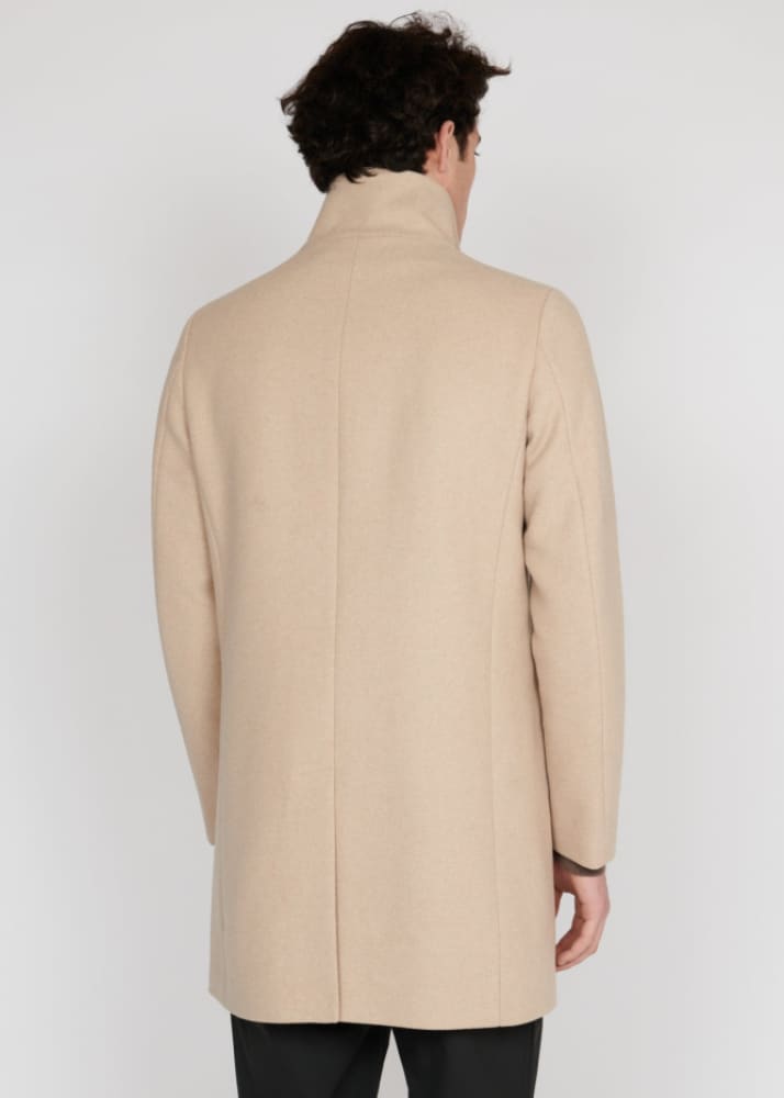 Matinique- Harvey Classic Wool Coat in Plaza Taupe - Jacket