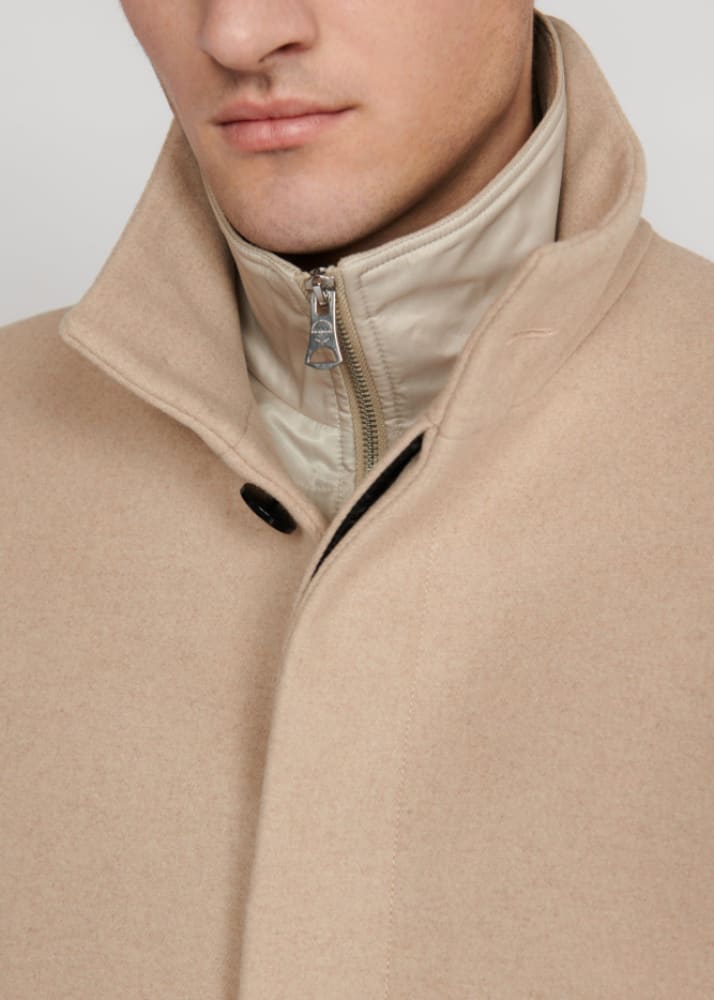 Matinique- Harvey Classic Wool Coat in Plaza Taupe - Jacket
