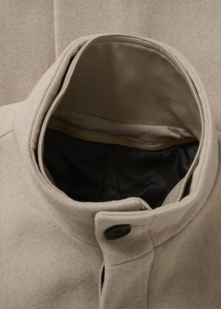 Matinique- Harvey Classic Wool Coat in Plaza Taupe - Jacket
