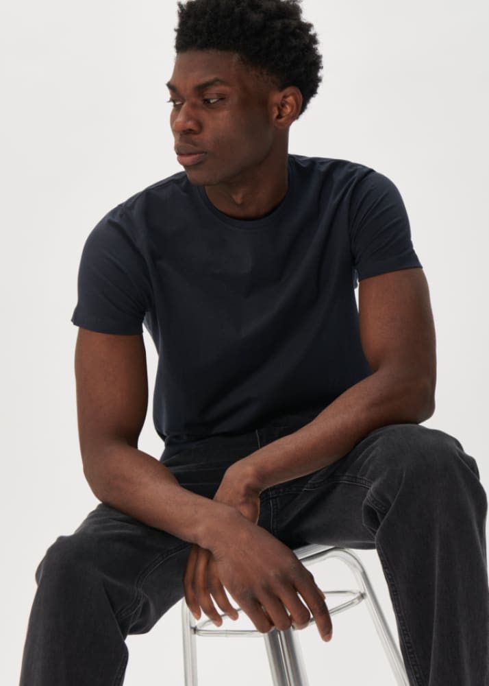 Matinique- Jermalink TShirt in Dark Navy - Tees & Tanks