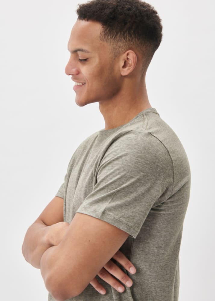Matinique Jermane Mini Stripe Tee in Forest Night Tees &