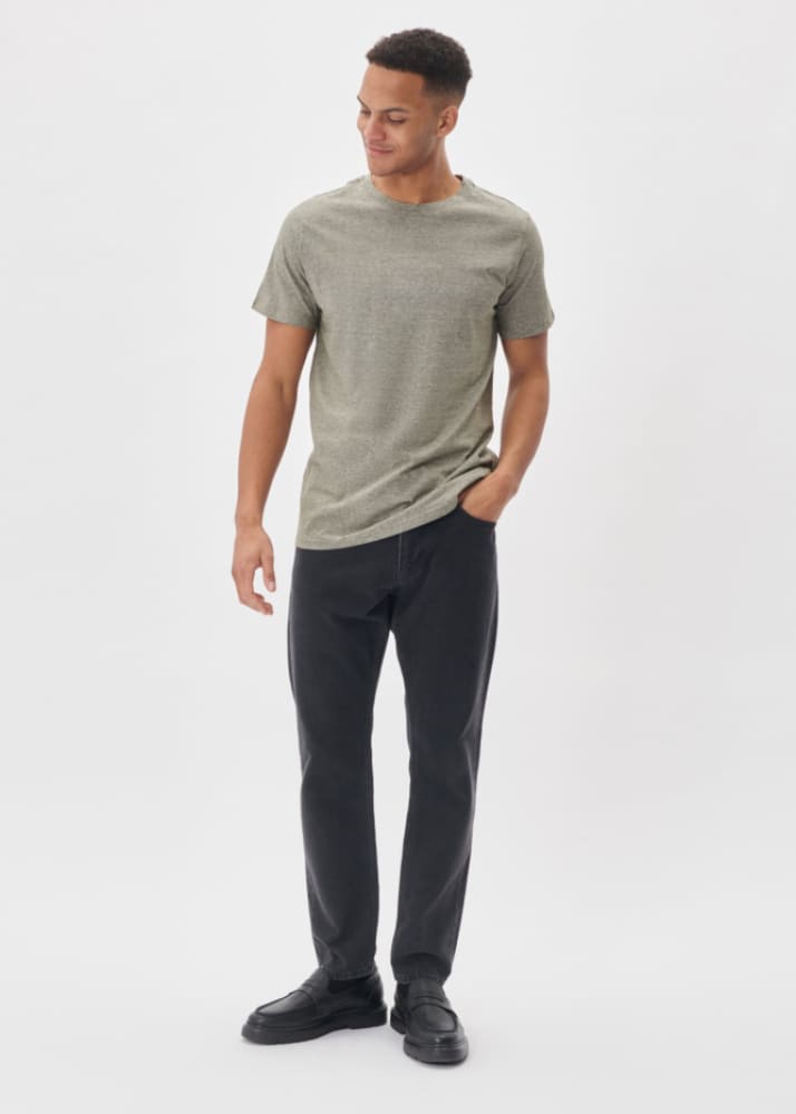 Matinique Jermane Mini Stripe Tee in Forest Night Tees &