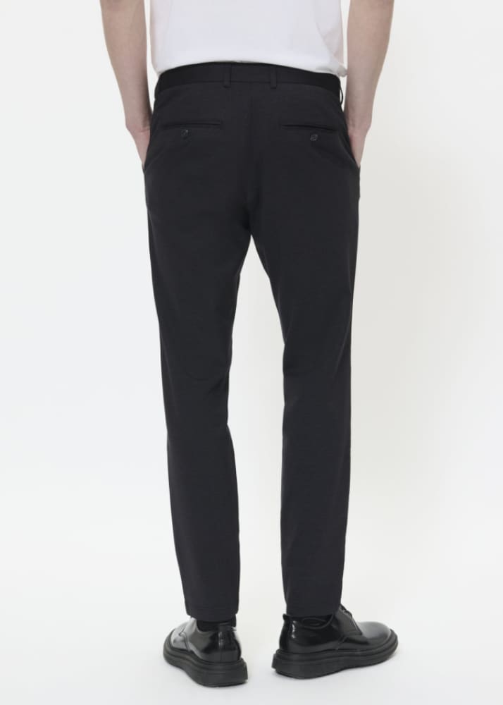 Matinique Liam Jersey Trouser in Black Dress Pant