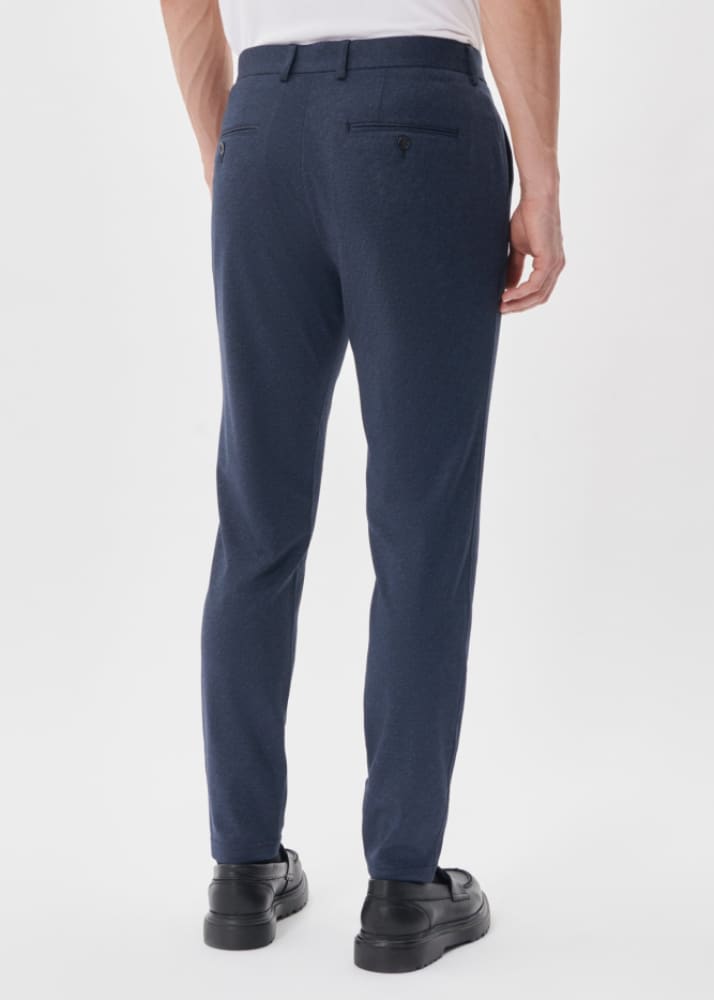 Matinique - Liam Jersey Trouser in Dark Navy - Pant