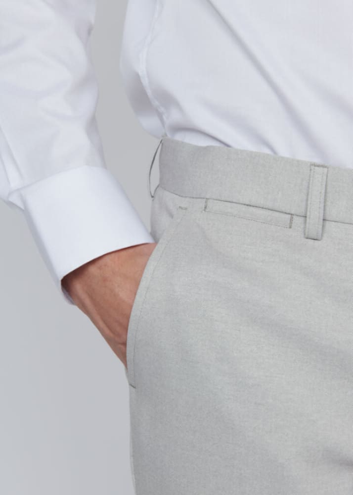 Matinique- Liam Jersey Trouser in Ghost Gray - Pant
