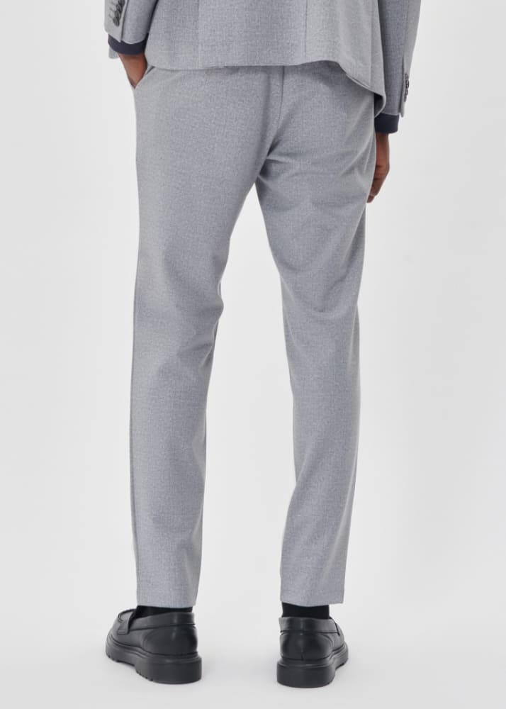 Matinique-Liam Jersey Trouser in Medium Grey - bottom