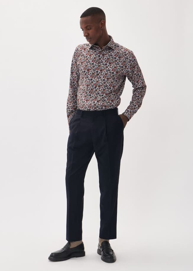 Matinique- Marc Button Down in Cambridge Brown - Shirting