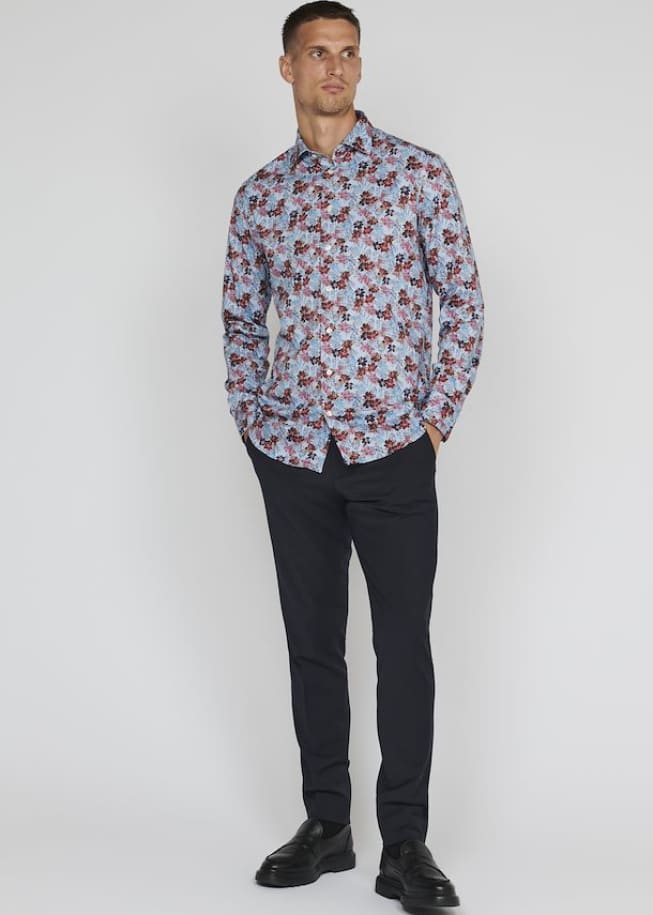 Matinique - Marc Button Down in Faded Rose - button shirting