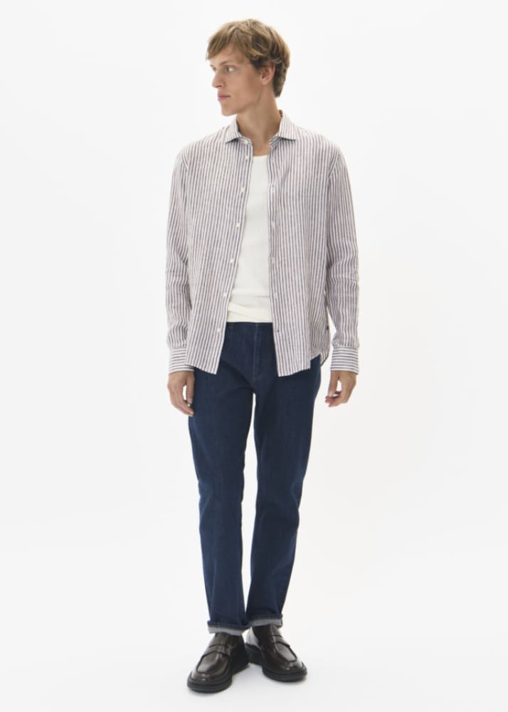 Matinique - Marc Linen Button Down in Nut - Shirting