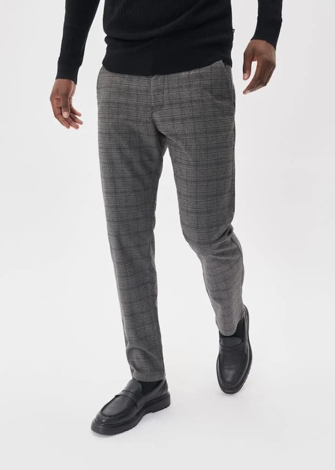 Matinique - Parker Trousers in Medium Grey Melange - 31/32