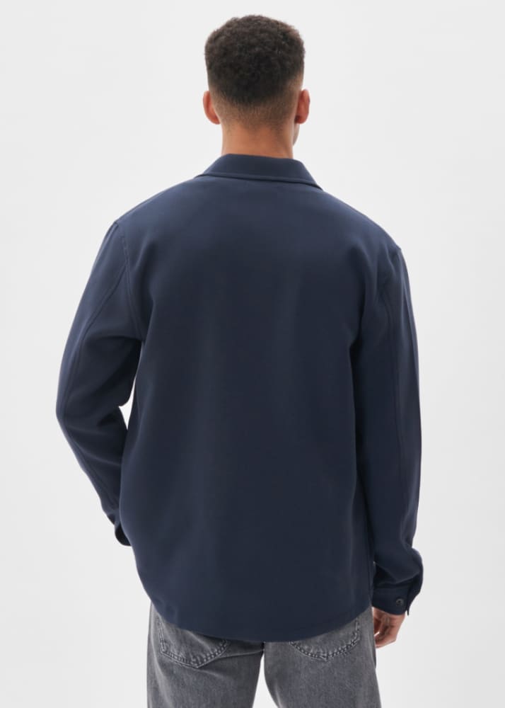 Matinique- Pelton Overshirt In Dark Navy