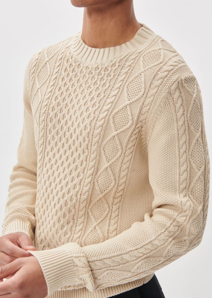 Matinique- Triton Pullover Sweater in Fog - sweater