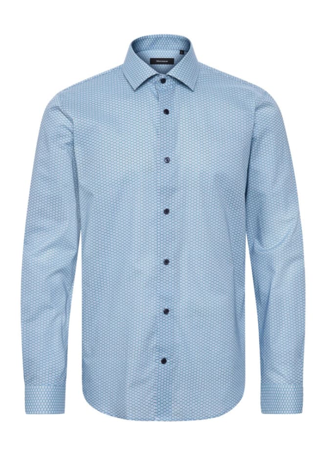 Matinique- Trostol Button Down in Chambray Blue - button