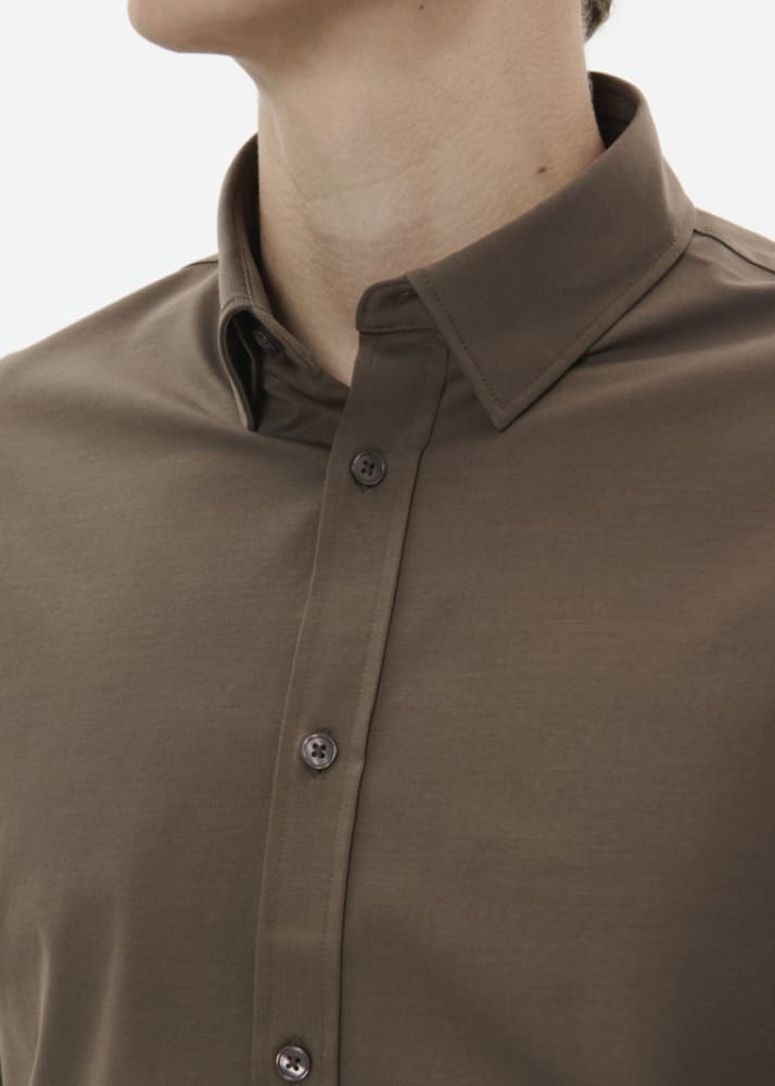 Matinique - Trostol Button Down in Chocolate Chip - Shirting