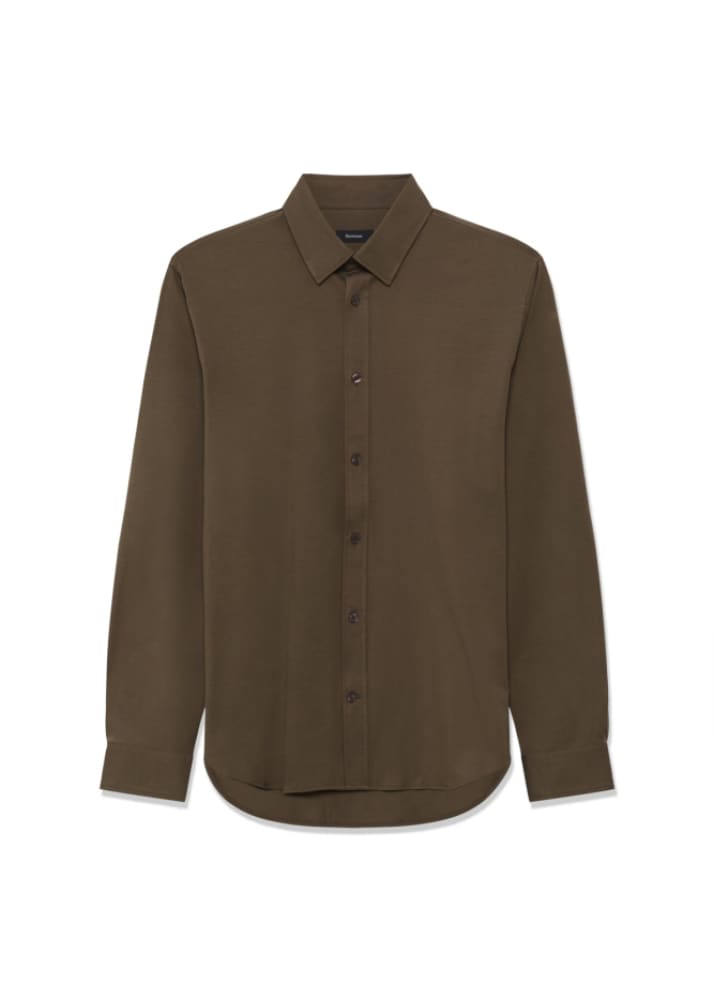 Matinique - Trostol Button Down in Chocolate Chip - Shirting