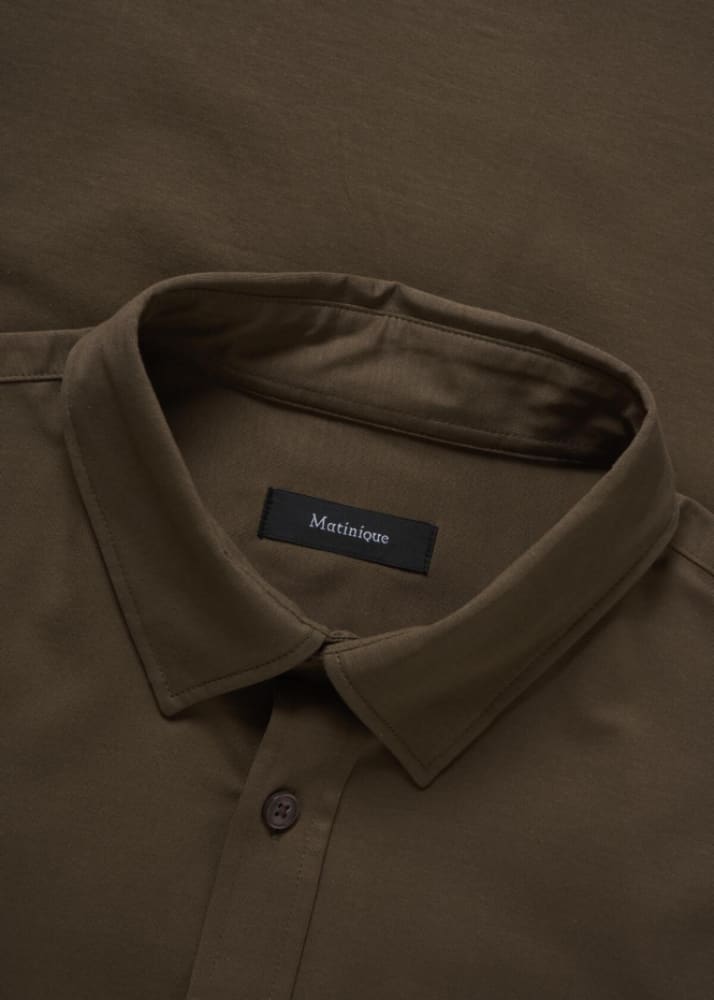 Matinique - Trostol Button Down in Chocolate Chip - Shirting