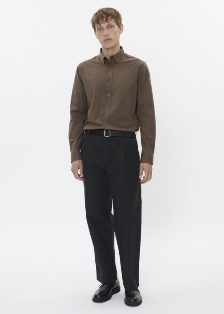 Matinique - Trostol Button Down in Chocolate Chip - Shirting