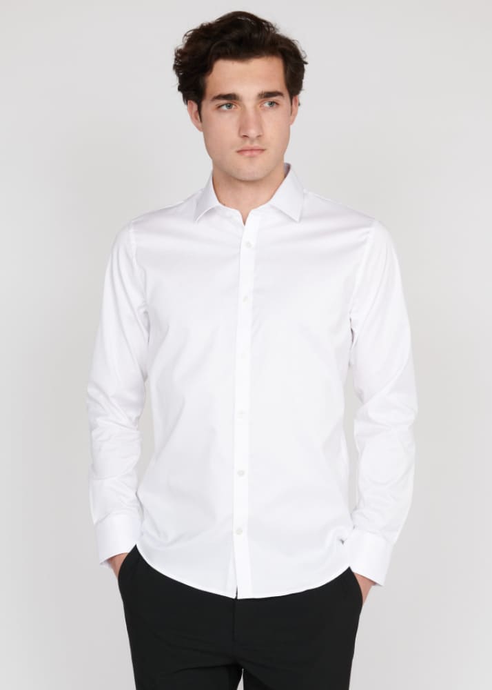 Matinique - Trostol Button Down in White Shirting