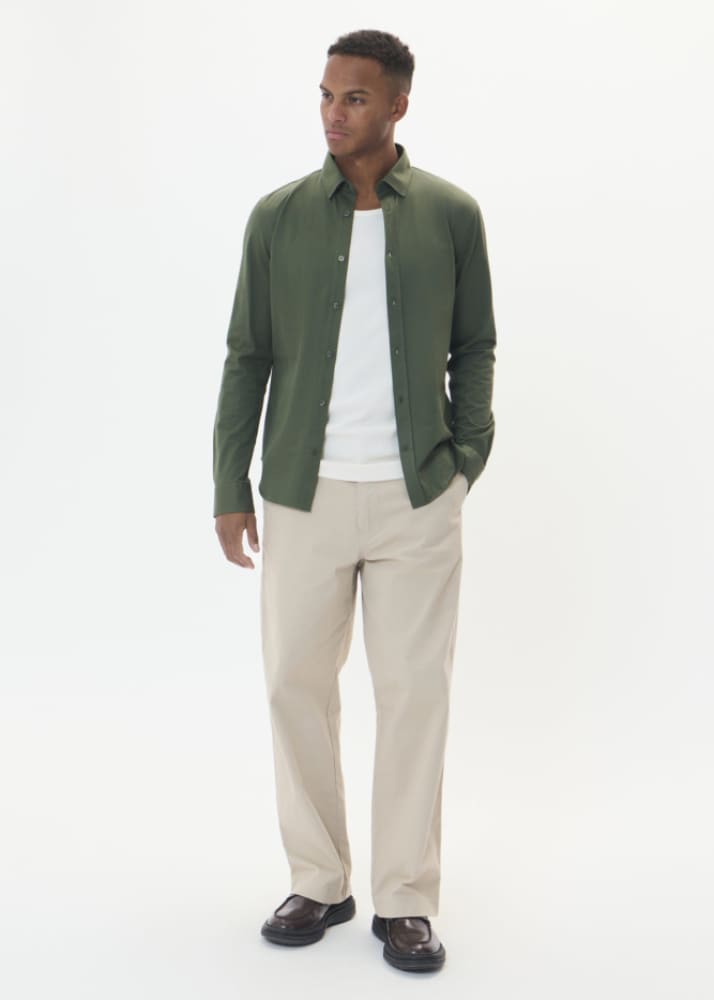 Matinique - Trostol Button Down Shirt in Thyme - Shirting