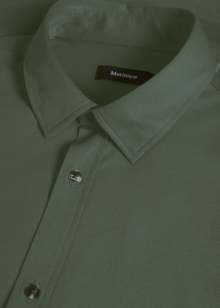 Matinique - Trostol Button Down Shirt in Thyme - Shirting