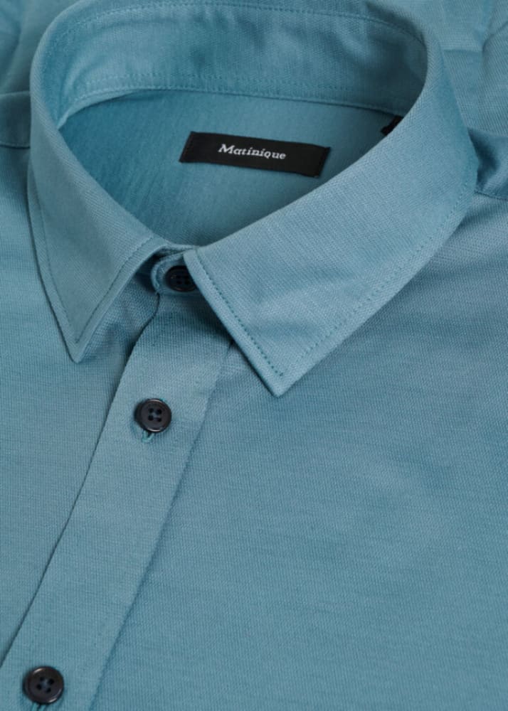 Matinique- Trostol Button Up in Captain’s Blue - shirting