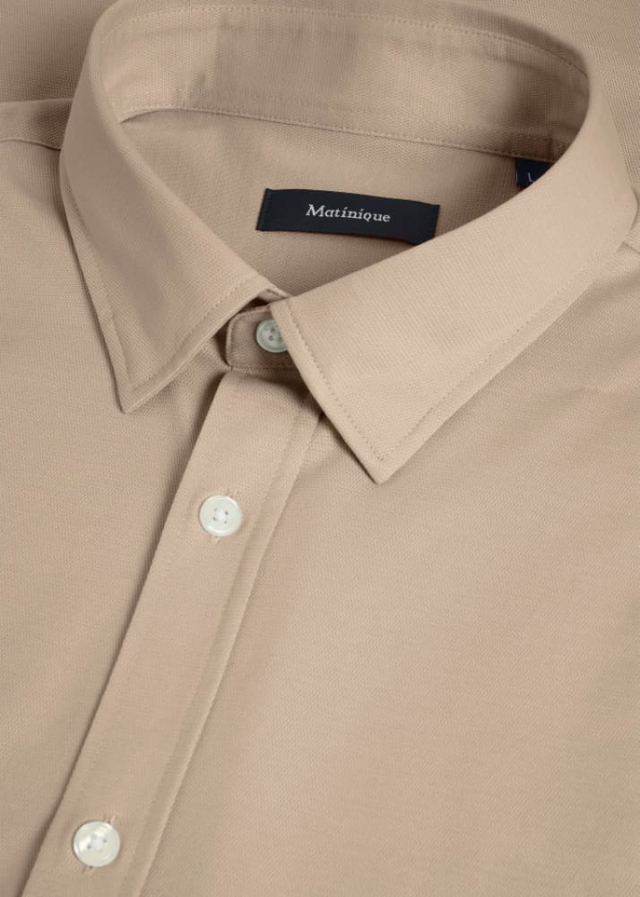 Matinique - Trostol Button Up Shirt in Simply Taupe