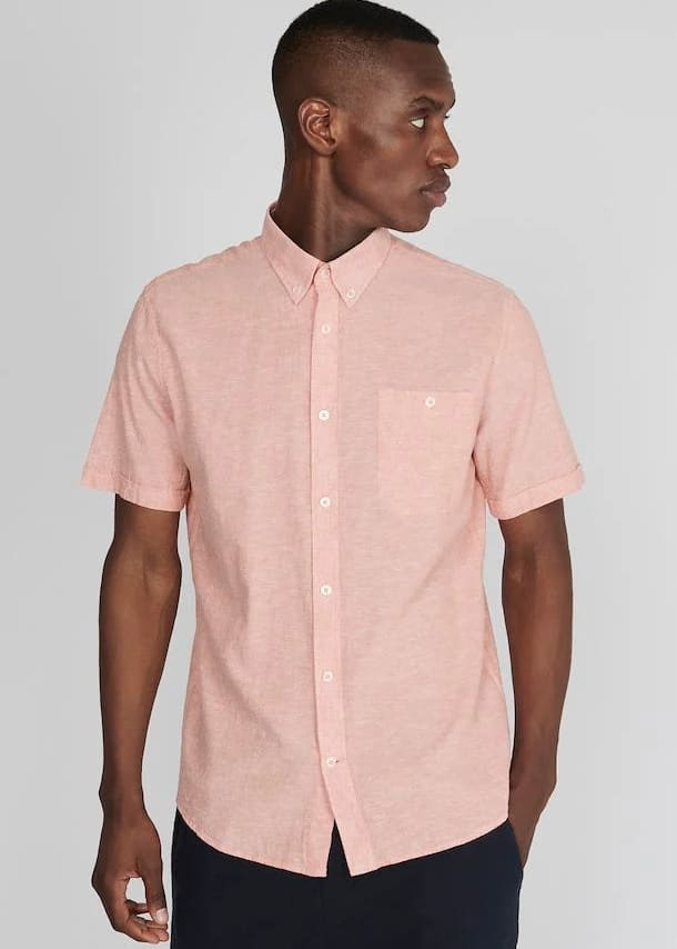 Matinique- Trostol Linen Button Down Short Sleeve Shirt