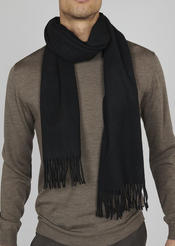 Matinique- Wolan Scarf - Black - accessories