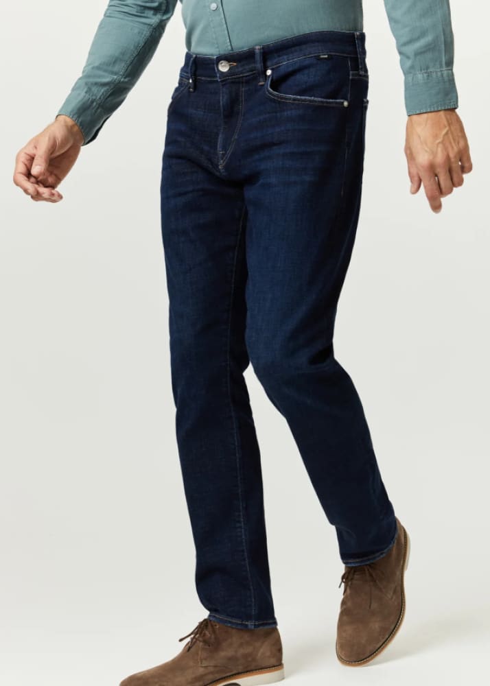 Mavi - Marcus Slim Straight Jeans in Rinse Brushed Feather