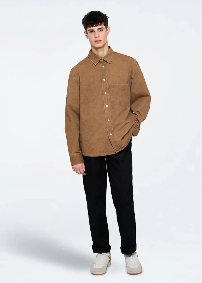 Minimum - Pedro RLX Buttoned Shirt in Cashew - Overshirt
