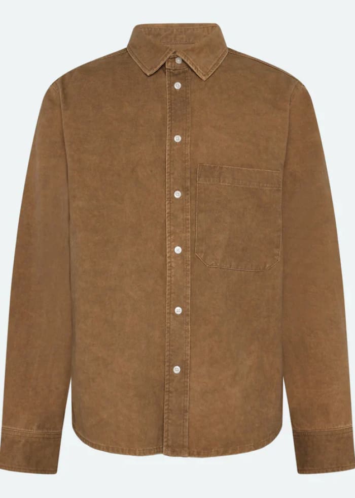 Minimum - Pedro RLX Buttoned Shirt in Cashew - Overshirt
