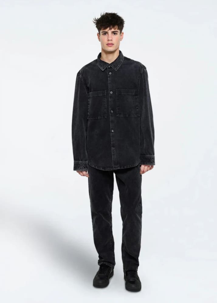Minimum - Titan Overshirt in Dark Grey