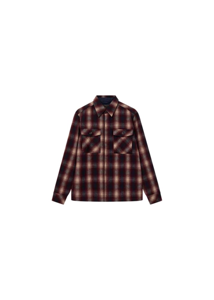 Mos Mosh Gallery- Blake Ning Overshirt in Salute Navy