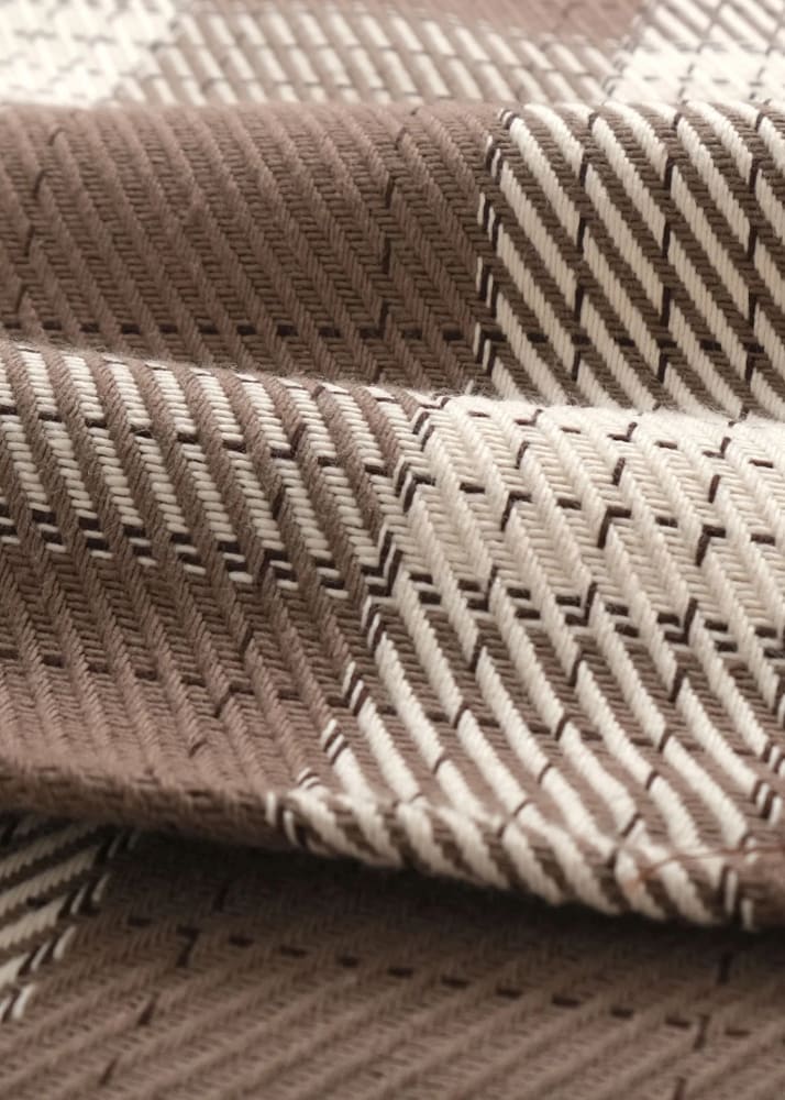 Outclass- Check Easy Shirt in Taupe - Button Shirting
