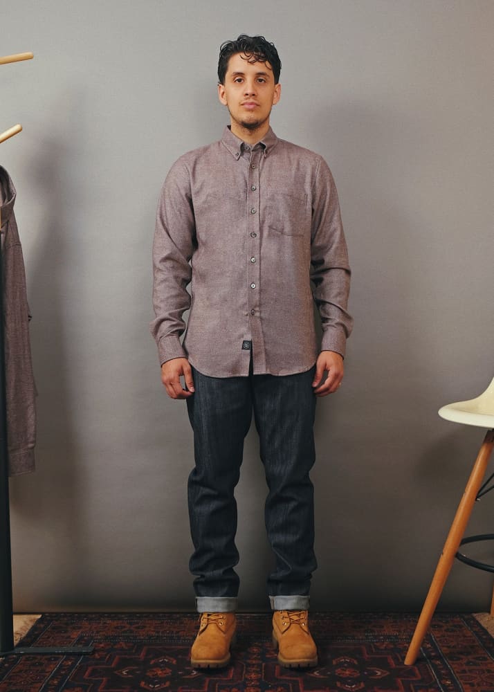 Outclass- Hazel Twill Flannel Shirt - Button Shirting