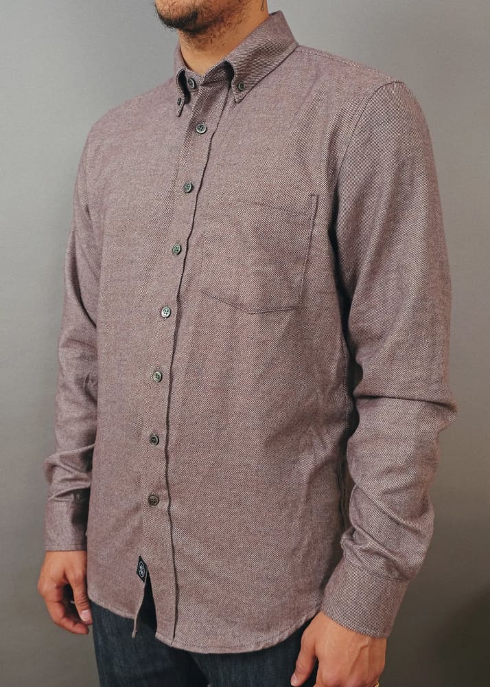 Outclass- Hazel Twill Flannel Shirt - Button Shirting