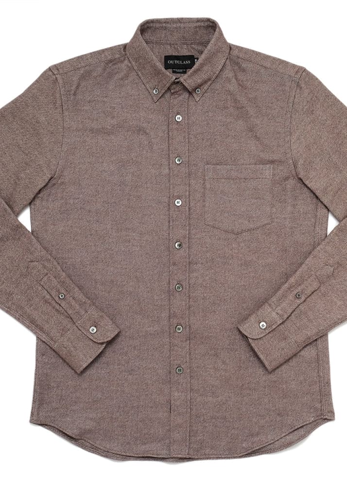 Outclass- Hazel Twill Flannel Shirt - Button Shirting