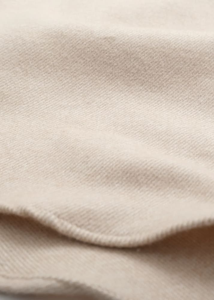 Outclass- Twill Flannel Classic Shirt in Ivory - Button