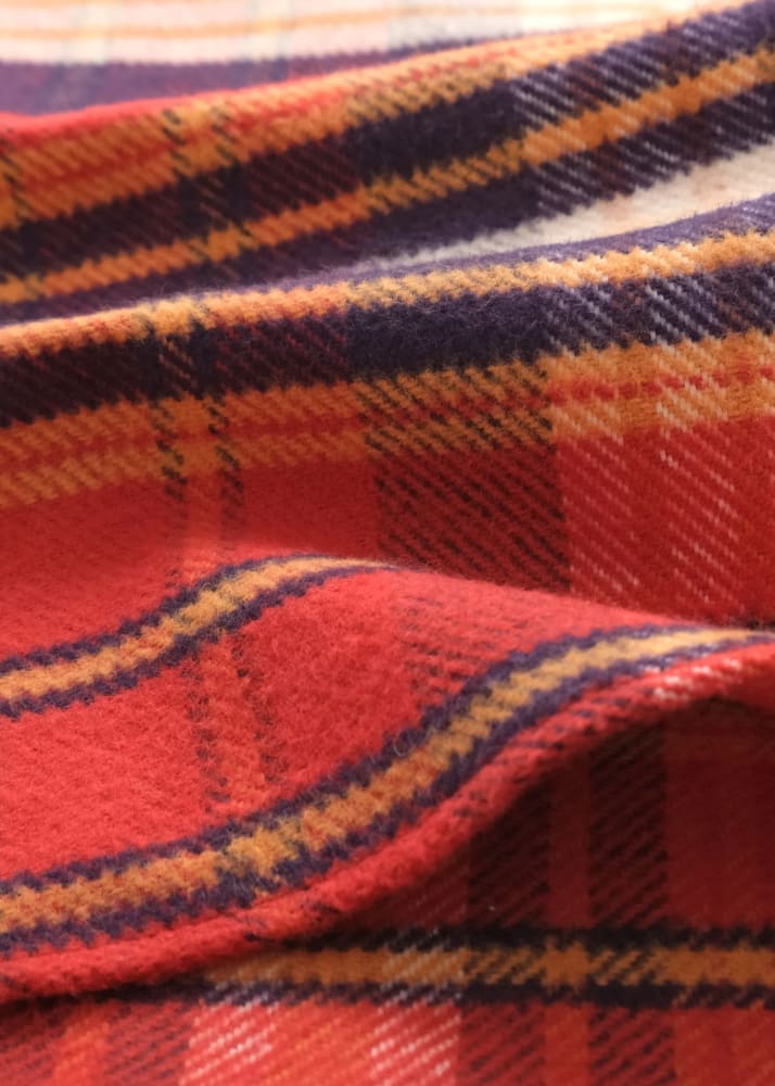 Outclass- Vintage Plaid Blanket Easy Shirt - Button Shirting