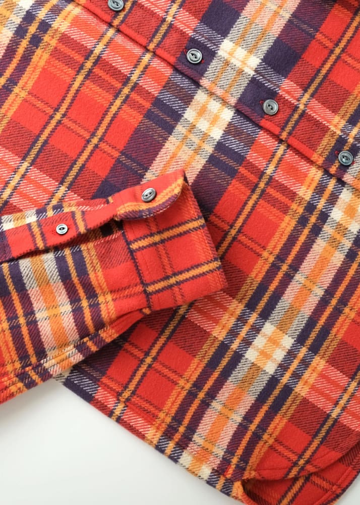 Outclass- Vintage Plaid Blanket Easy Shirt - Button Shirting