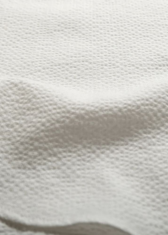 Outclass- White Ripstop Seersucker Classic Shirt - Button